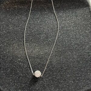 Sterling silver 18 inch ball necklace